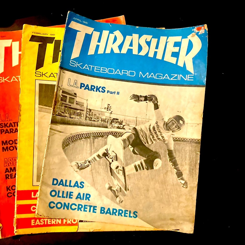 VINTAGE THRASHER MAGAZINE VOL# 1 ISSUE# 4  * VERY RARE SKATEBOARDING GEM *